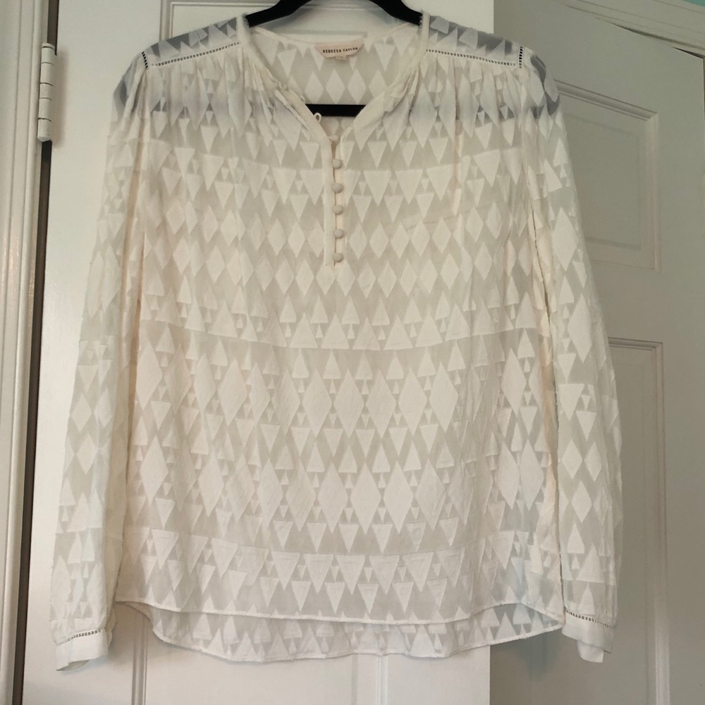 Rebecca Taylor White Blouse